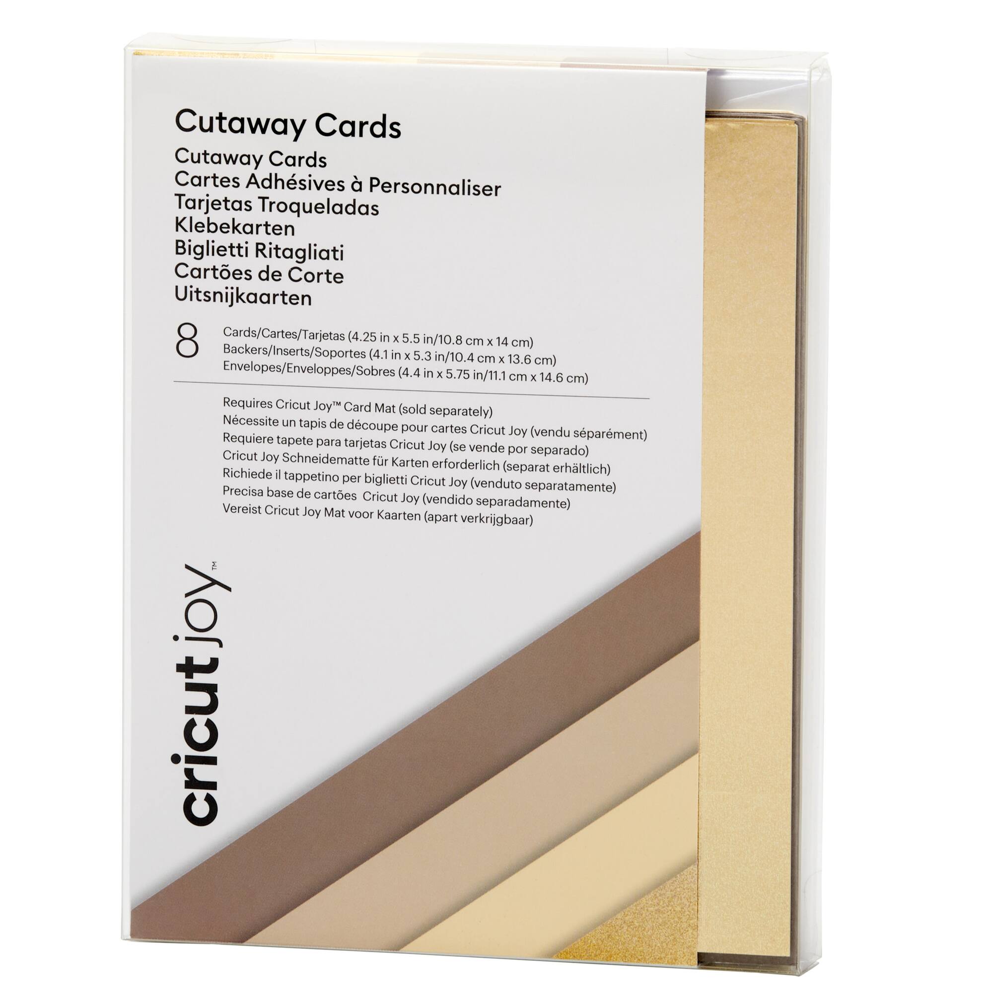Cricut Joy™ Cutaway Cards, Neutrals Sampler